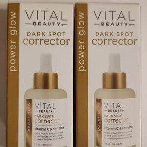 2 Pack - Vital Beauty Dark Spot Corrector Vitamin C & Caffeine 2-1oz Bottles NEW